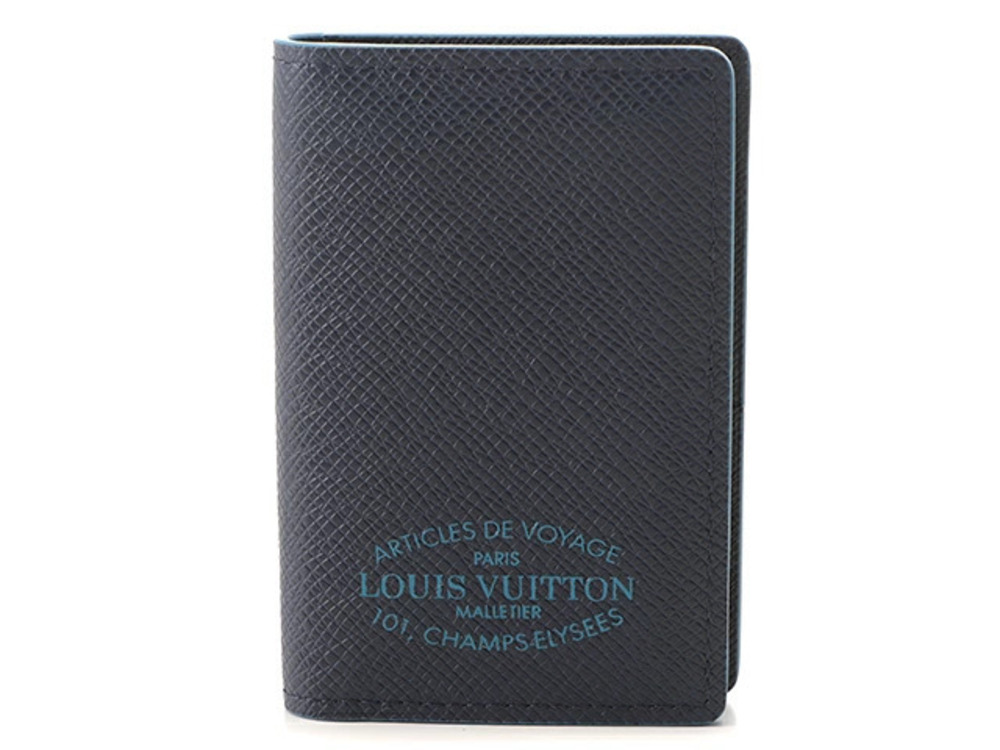 LOUIS VUITTON Organizer de Poche Taiga Marine Blue I